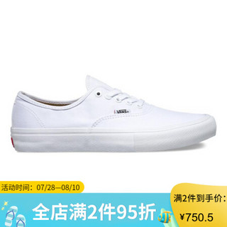 vans范斯男鞋Authentic低帮休闲鞋Q0DBKA true white/true white 6.0 Boys = 7.5 Women