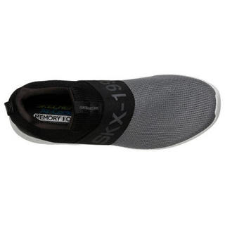 SKECHERS斯凯奇男鞋健步鞋一脚蹬低帮套脚织物面52506 Blk 10