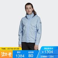 ADidas阿迪达斯女子连帽外套运动服夹克EC2457 Blue L