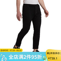 PUMA彪马男紧腰纯棉抽绳长裤运动裤休闲裤锥形578914 Cotton Black L