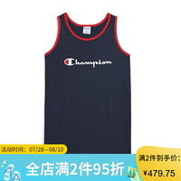 Champion冠军男士大码圆领无袖背心篮球衣运动服 CH9013 Navy/Red 5XL