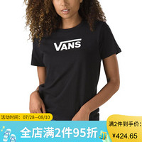 vans范斯T恤女圆领纯棉纯色简约短袖上衣3940472 Black Medium