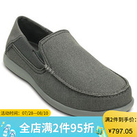 CROCS卡骆驰男士一脚蹬休闲百搭懒人徒步鞋202056 Charcoal / Light Gray 12