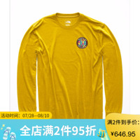 The North Face北面T恤男长袖圆领打底衫nf0a3mau LEO YELLOW M