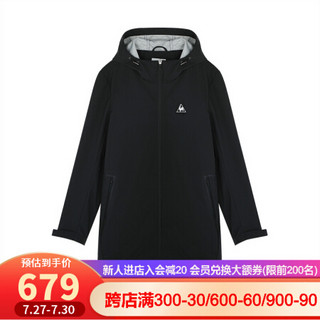 【20新品】乐卡克法国公鸡抗皱耐磨梭织运动外套女CBT-5780201 黑色 L