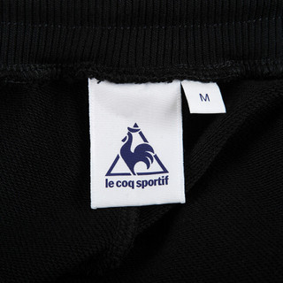乐卡克公鸡三色Logo设计针织运动长裤女CO-4685193 黑色 XXL