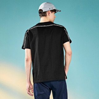 Kappa卡帕串标男款运动短袖休闲圆领T恤夏季半袖图案衫2020新款|K0A12TD62D 黑色-990 L