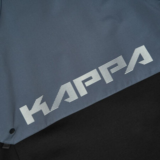 Kappa卡帕男串标防风衣休闲梭织外套拼接连帽长袖上衣2020新款|K0A12FJ05F 黑色-990 XXL