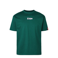 Kappa卡帕情侣男女款运动短袖休闲图案T恤夏季圆领半袖2020|K0AX2TD08D 高山绿-350 XL