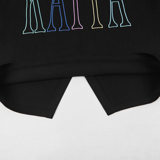 Kappa卡帕女运动短袖圆领休闲时尚T恤夏季印花宽松半袖 2020|K0A22TD08D 黑色-990 XL