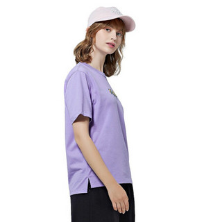 Kappa卡帕女运动短袖休闲印花T恤夏季圆领半袖2020新款|K0A42TD24 木槿紫-4101 L