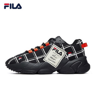 FILA x MIHARA 男鞋 斐乐官方 ADE男子复古跑步鞋老爹鞋2020秋季新款潮鞋时尚休闲鞋 黑色-BK 42