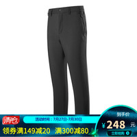 【经典款】诺诗兰年男士户外休闲时尚防风加绒软壳裤 GF085X15 雀灰色 XXL