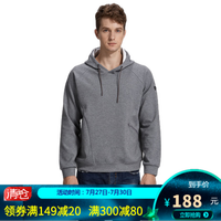 【经典款】诺诗兰秋季户外男女中性款保暖防风运动舒适弹力休闲时尚连帽卫衣 GL080X03 地毯麻灰色 L 170