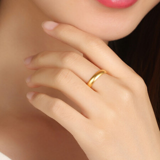 CHJ JEWELLERY 潮宏基 CR0001277600 女士百福图活口足金戒指 4.05g