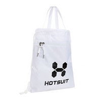 HOTSUIT后秀 夏季新品运动背包 帆布包双肩手提多功能包 白色 M