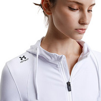 HOTSUIT后秀 塑形系列 运动外套女 2020夏季新款透气修身弹力健身瑜伽开衫上衣 银白色 XS