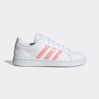 adidas 阿迪达斯 GRAND COURT BASE EG4055 女子网球鞋 亮白/荣耀粉 38.5(235mm)