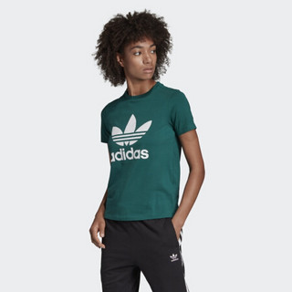 adidas ORIGINALS 阿迪达斯官网adidas 三叶草TREFOIL TEE女装经典运动短袖T恤ED7496 如图 34