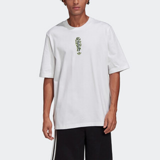 阿迪达斯官网adidas 三叶草 Graphic Tee 3 男装运动短袖T恤GK5901 白 M(180/100A)