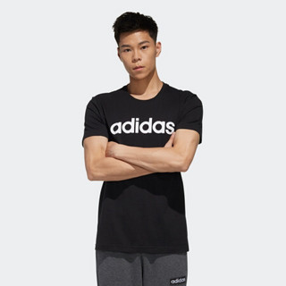 adidas NEO M ESNTL LG T 1 男子运动T恤 FP7393 黑色 S