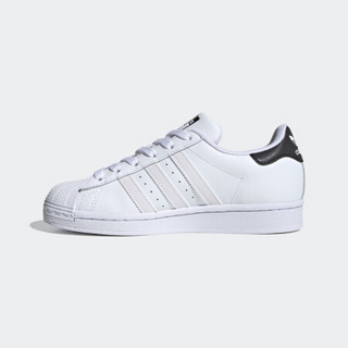 阿迪达斯官网 adidas 三叶草 SUPERSTAR J 大童鞋运动鞋FV3739 亮白/1号黑色 39(240mm)