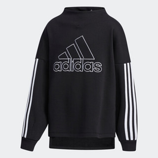 阿迪达斯官网 adidas G SI FL CR 小童装训练运动套头卫衣EC9274 黑色 128CM