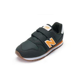 New Balance nb童鞋 新款男童女童4~14岁儿童运动鞋YV373 墨绿色 YV373CL 33.5