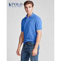 Ralph Lauren/拉夫劳伦男装 2020年春季定制修身版型网眼Polo衫12092 400-蓝色 L