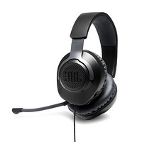 JBL 杰宝 QUANTUM100 耳罩式头戴式有线耳机 黑色 3.5mm