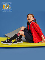 Skechers斯凯奇秋季女童大童魔术贴熊猫老爹鞋 664088L 30 灰色/多彩色/GYMT