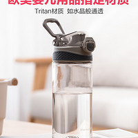 CHAHUA 茶花 过滤运动杯随手杯旅行杯便携水杯子密封防漏  480ml