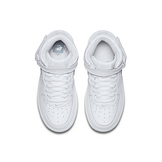 Nike 耐克官方NIKE FORCE 1 MID (PS) 幼童运动童鞋314196 29.5码 113白色/白色/白色