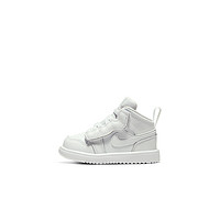 Jordan 官方JORDAN 1 MID ALT (TD) 婴童运动童鞋AR6352 23.5码 126白色/白色/白色