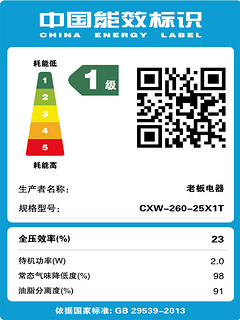 老板25X1T新品抽吸油烟机家用厨房电器侧吸式脱排老板官方旗舰店 黑色