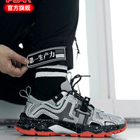 匹克态极探索者x中国正当潮男鞋潮流机能老爹鞋运动休闲鞋百搭男 38 银灰