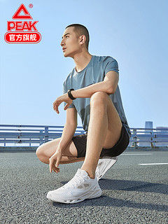 匹克悦跑8代新款跑鞋男2020夏季透气轻弹运动跑步鞋情侣运动鞋男E02167H 39 黑色/荧光玫红（女款）