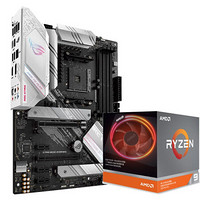 玩家国度ROG STRIX B550-A GAMING吹雪主板+AMD 锐龙9 3900X CPU处理器 板U套装 CPU主板套装