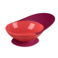 Boon 吸盘碗 儿童辅食碗 新生儿防摔防滑硅胶碗 宝宝餐具 粉色/紫色