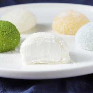 美滋味 meiziwei 洋风椰蓉榴莲大福500g(20个装 办公室零食 日式糕点