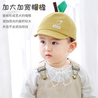 童颜儿童帽子婴儿遮阳帽宝宝鸭舌帽可爱立体萝卜棒球帽太阳帽防晒帽
