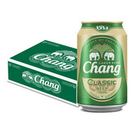 泰象（chang beer）啤酒 大象牌啤酒整箱 330ml*24罐装