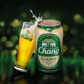 泰象（chang beer）啤酒 大象牌啤酒整箱 330ml*24罐装