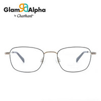 Charmant/夏蒙男士眼镜框 新款时尚商务绅士可配近视眼镜架 GA38021 GD2 镜框+ A41.60依视路非球面镜片(现货)