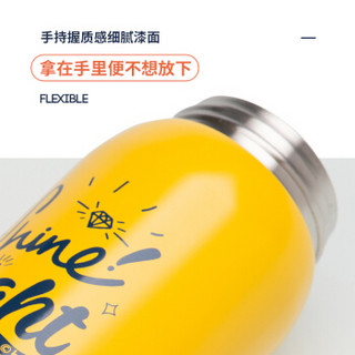 bianli 倍乐 304不锈钢保温杯 430ML 亚瑟粉  