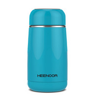 希诺(HEENOOR)不锈钢保温杯糖果真空杯男女学生儿童水杯直身杯XN-9633/9635 天蓝 320ML