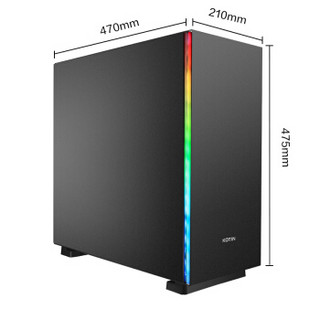 京天（KOTIN）TGAME游戏台式电脑主机（十代i7-10700f RTX2070S 8G独显 16G 500G NVME ）