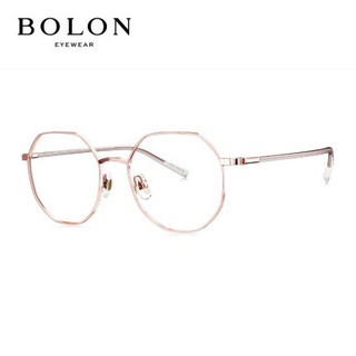 BOLON暴龙近视眼镜2020光学镜王俊凯同款眼镜框男女BJ7131 B30-玫瑰金
