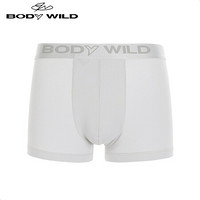 爱慕集团BODY WILD男士内衣舒适棉质纯色中腰平角内裤 ZBN23PQ1 浅灰色185/XL