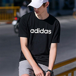 adidas 阿迪达斯 NEO男服运动服圆领休闲短袖T恤